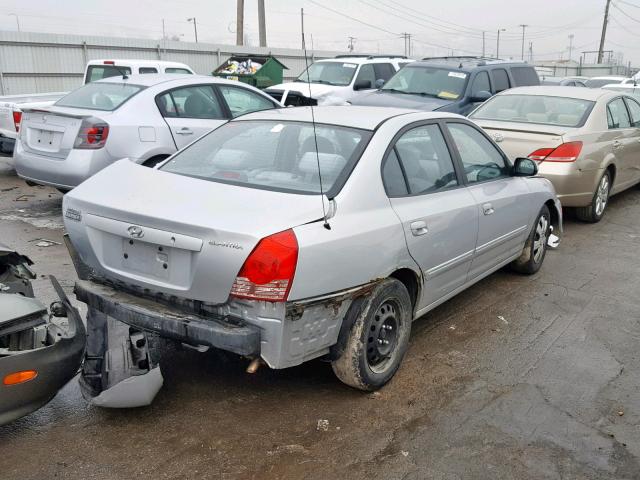 KMHDN46D06U371256 - 2006 HYUNDAI ELANTRA GL SILVER photo 4