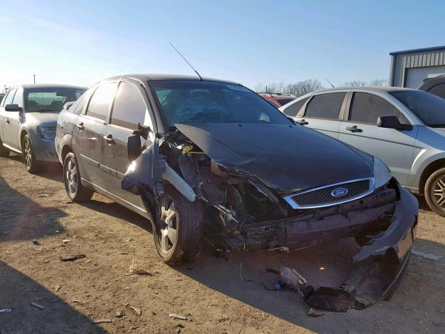 1FAFP34N27W137841 - 2007 FORD FOCUS ZX4 BLACK photo 1