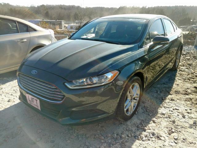 3FA6P0H78FR265366 - 2015 FORD FUSION SE GREEN photo 2