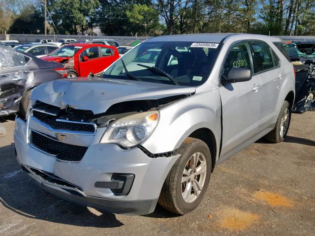 2GNALBEC0B1306477 - 2011 CHEVROLET EQUINOX LS SILVER photo 2