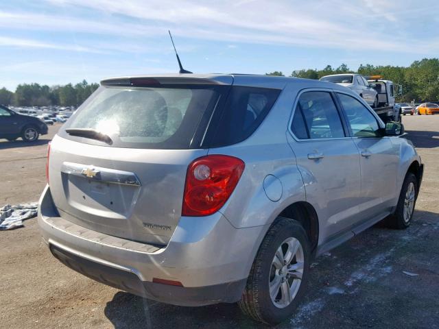 2GNALBEC0B1306477 - 2011 CHEVROLET EQUINOX LS SILVER photo 4