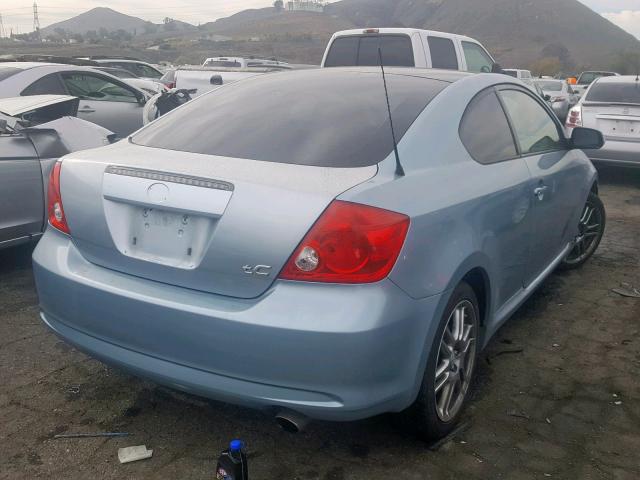 JTKDE177060091400 - 2006 TOYOTA SCION TC ლურჯი ფოტო 4