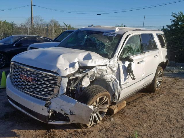 1GKS1CKJ2JR191760 - 2018 GMC YUKON DENA WHITE photo 2