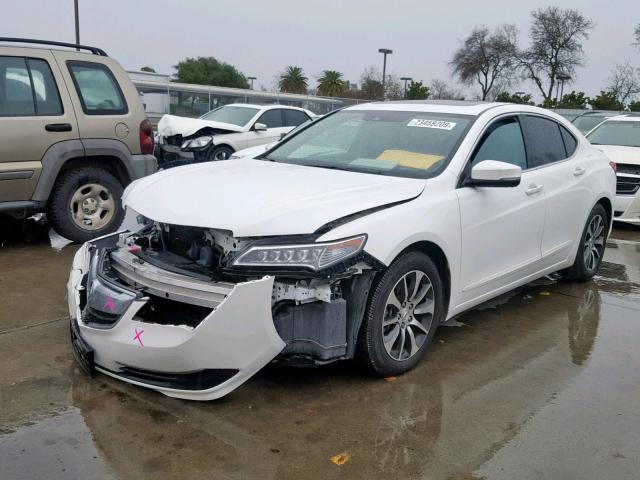 19UUB1F59FA005996 - 2015 ACURA TLX TECH WHITE photo 2