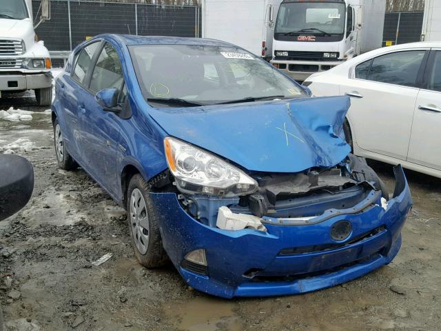 JTDKDTB37C1506512 - 2012 TOYOTA PRIUS C BLUE photo 1