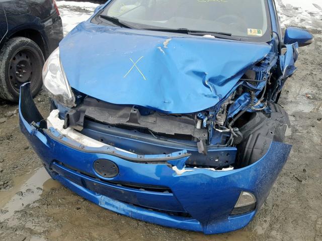 JTDKDTB37C1506512 - 2012 TOYOTA PRIUS C BLUE photo 9