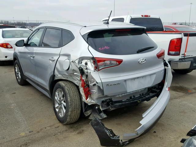 KM8J3CA44HU426983 - 2017 HYUNDAI TUCSON LIM SILVER photo 3