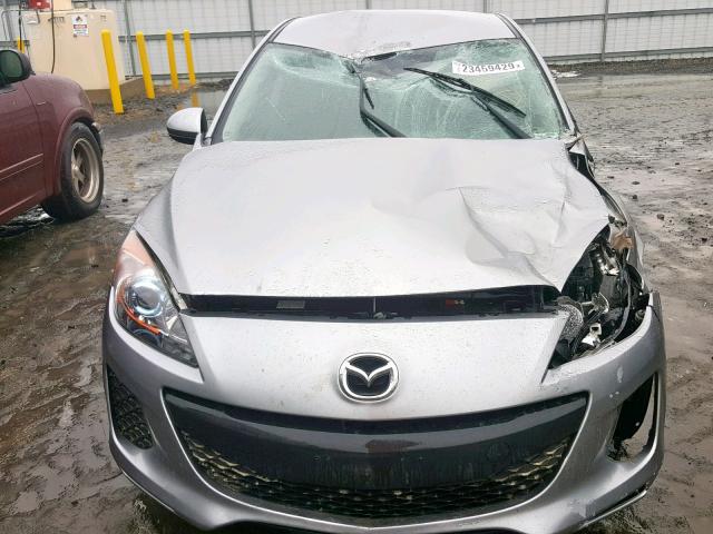 JM1BL1VP0D1795174 - 2013 MAZDA 3 I SILVER photo 9