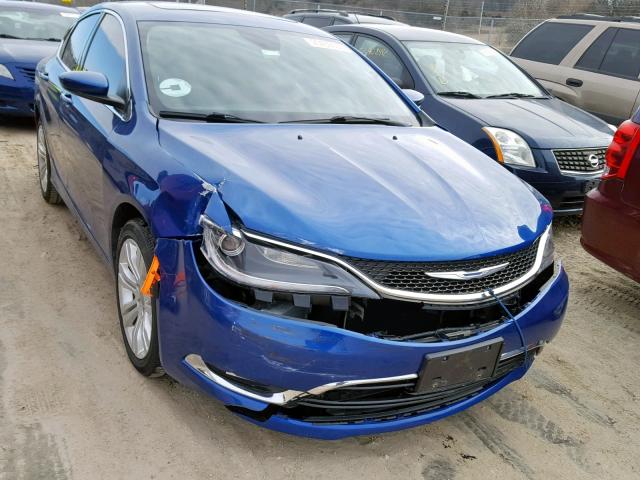 1C3CCCAB2FN588327 - 2015 CHRYSLER 200 LIMITE BLUE photo 1