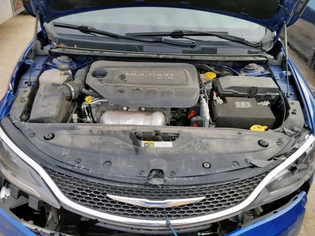 1C3CCCAB2FN588327 - 2015 CHRYSLER 200 LIMITE BLUE photo 7