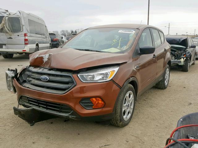 1FMCU0F78HUE90631 - 2017 FORD ESCAPE S BROWN photo 2