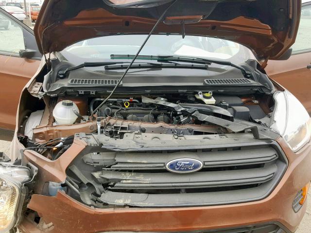 1FMCU0F78HUE90631 - 2017 FORD ESCAPE S BROWN photo 7