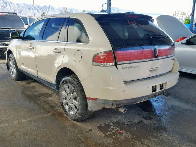 2LMDU68C97BJ11792 - 2007 LINCOLN MKX WHITE photo 3