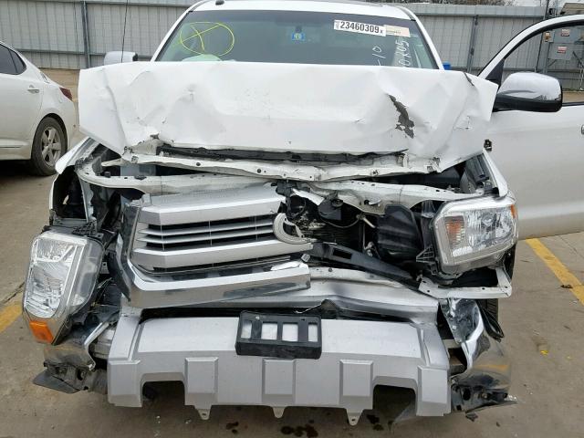 5TFAW5F12FX450135 - 2015 TOYOTA TUNDRA CRE WHITE photo 7