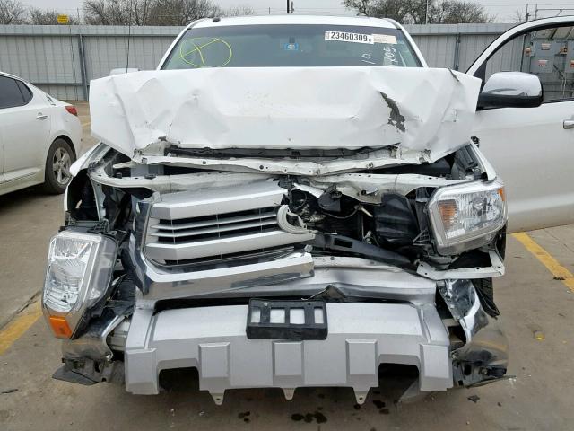 5TFAW5F12FX450135 - 2015 TOYOTA TUNDRA CRE WHITE photo 9