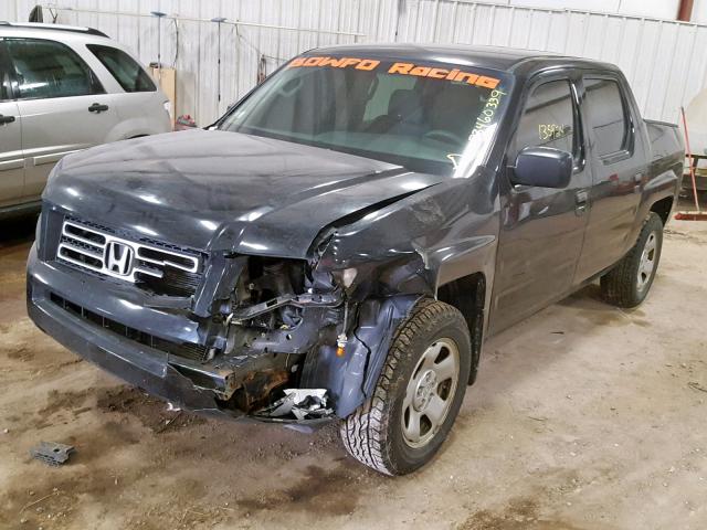 2HJYK16258H537560 - 2008 HONDA RIDGELINE BLACK photo 2