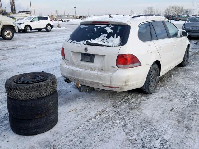 3VWPL7AJ4CM686032 - 2012 VOLKSWAGEN GOLF WHITE photo 4