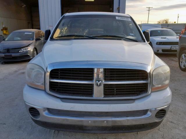 1D7HA16N56J178312 - 2006 DODGE RAM 1500 S WHITE photo 9