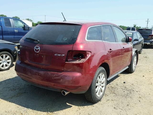 JM3ER2B51B0354085 - 2011 MAZDA CX-7 RED photo 4