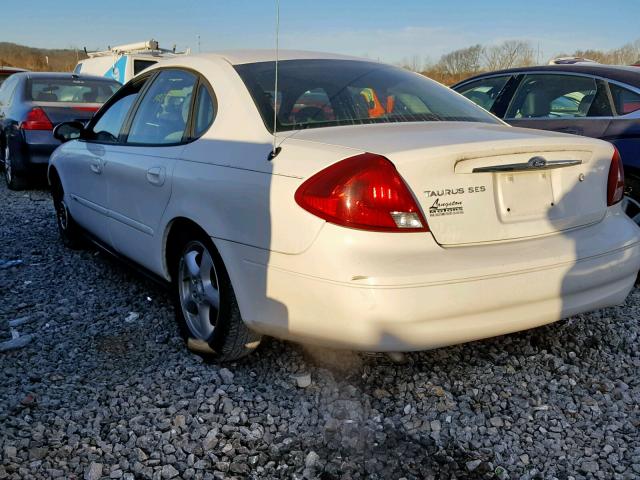 1FAFP55U63A266187 - 2003 FORD TAURUS SES WHITE photo 3