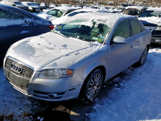 WAUDF78E96A170625 - 2006 AUDI A4 2.0T QU SILVER photo 2