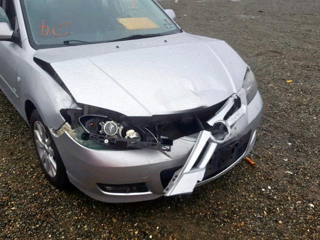 JM1BK124X71684133 - 2007 MAZDA 3 S SILVER photo 9