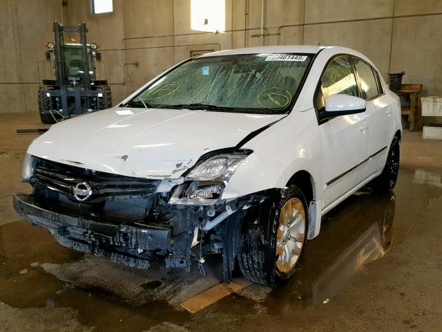 3N1AB6AP1AL677840 - 2010 NISSAN SENTRA 2.0 WHITE photo 2