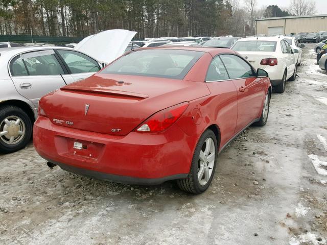 1G2ZH36N774113553 - 2007 PONTIAC G6 GT RED photo 4