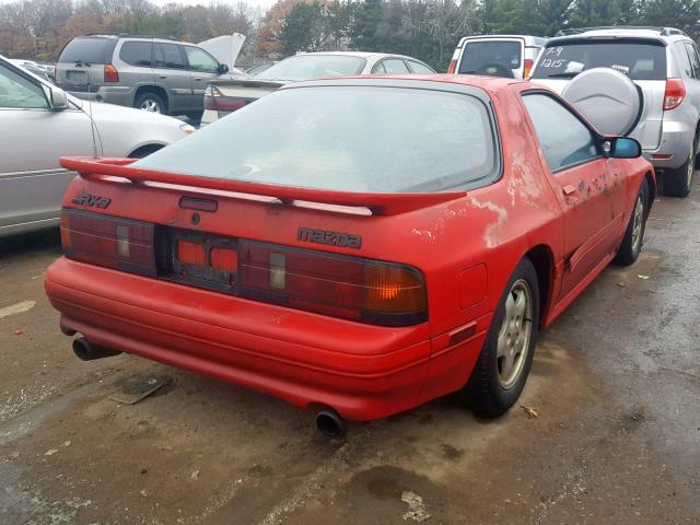 JM1FC331XM0900157 - 1991 MAZDA RX7 RED photo 4