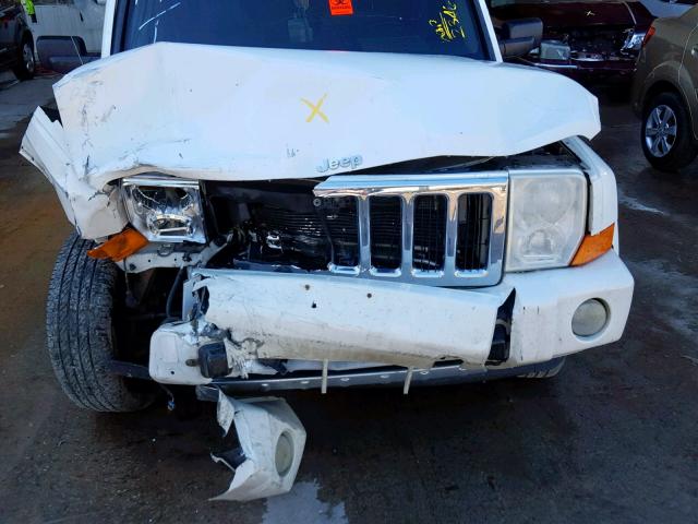 1J8HH58N26C233631 - 2006 JEEP COMMANDER WHITE photo 9