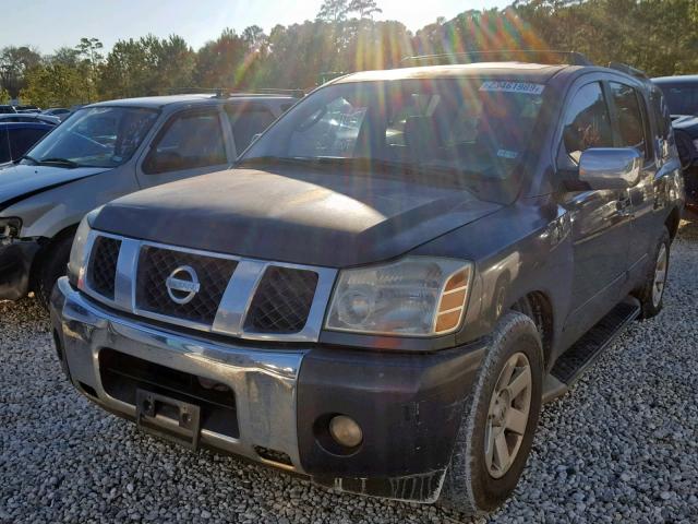 5N1AA08A44N727306 - 2004 NISSAN ARMADA SE GRAY photo 2