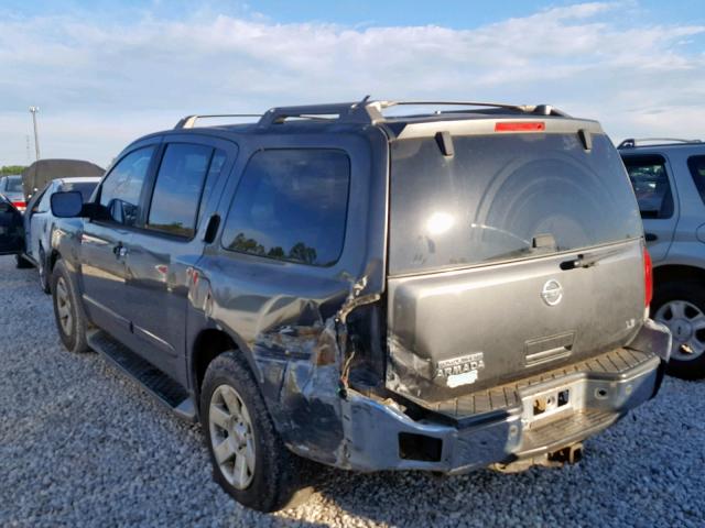 5N1AA08A44N727306 - 2004 NISSAN ARMADA SE GRAY photo 3