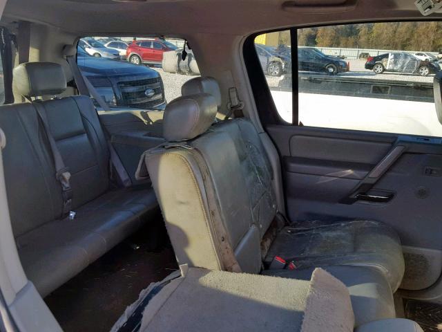 5N1AA08A44N727306 - 2004 NISSAN ARMADA SE GRAY photo 6