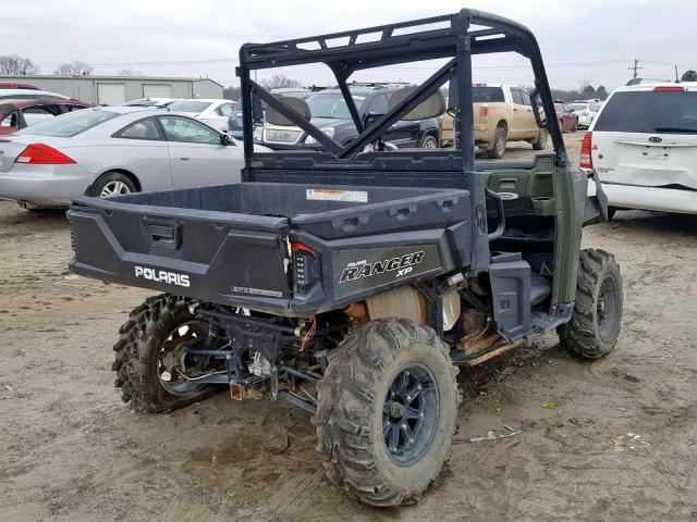 4XAUH9EA0EG862320 - 2014 POLARIS RANGER 900 GREEN photo 4