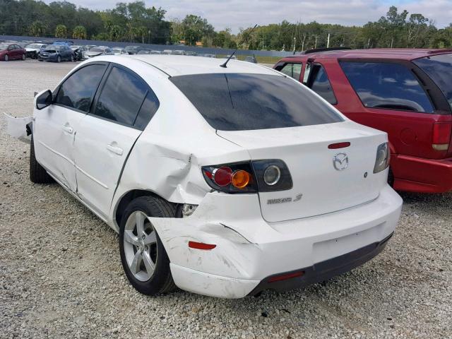 JM1BK123541163162 - 2004 MAZDA 3 S WHITE photo 3