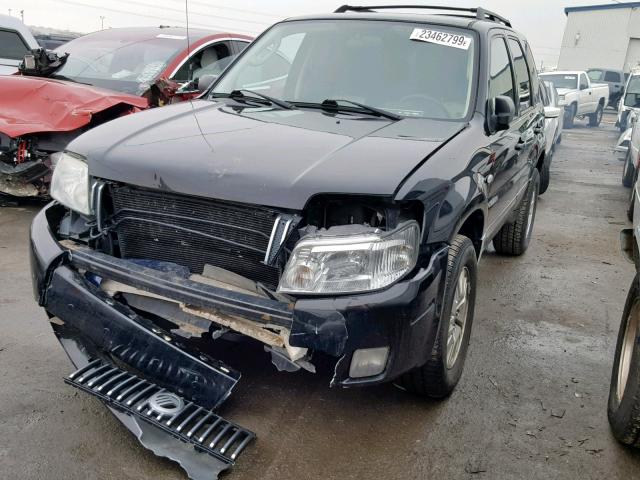 4M2YU80Z97KJ13989 - 2007 MERCURY MARINER CO BLACK photo 2