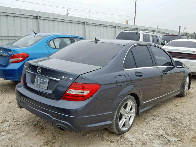 WDDGF8AB4DR278984 - 2013 MERCEDES-BENZ C 300 4MAT GRAY photo 4