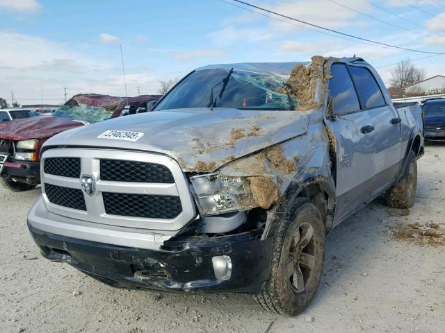 1C6RR7LT1ES291364 - 2014 RAM 1500 SLT ვერცხლისფერი ფოტო 2