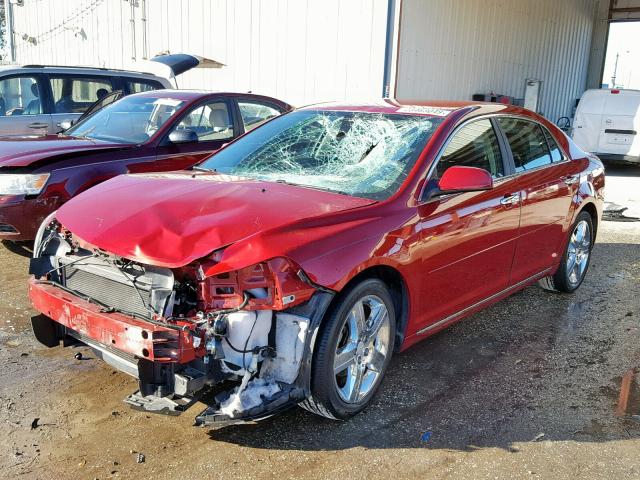 1G1ZC5E07CF258434 - 2012 CHEVROLET MALIBU 1LT RED photo 2