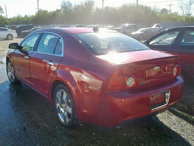 1G1ZC5E07CF258434 - 2012 CHEVROLET MALIBU 1LT RED photo 3