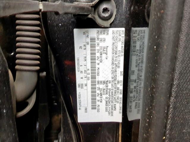 1FAHP3N24CL111251 - 2012 FORD FOCUS TITA Qara foto 10