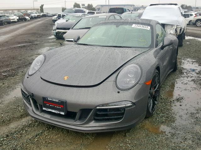 WP0AB2A92FS125487 - 2015 PORSCHE 911 CARRER GRAY photo 2