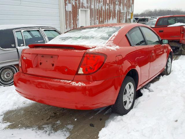 1G8AN15F06Z155557 - 2006 SATURN ION LEVEL RED photo 4