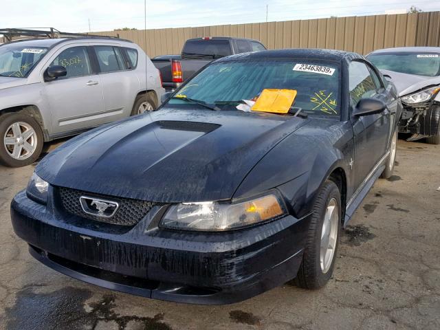 1FAFP40471F184907 - 2001 FORD MUSTANG BLACK photo 2