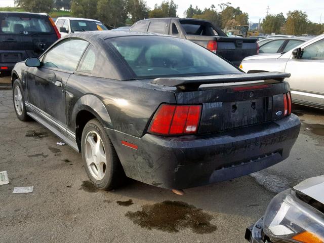 1FAFP40471F184907 - 2001 FORD MUSTANG BLACK photo 3