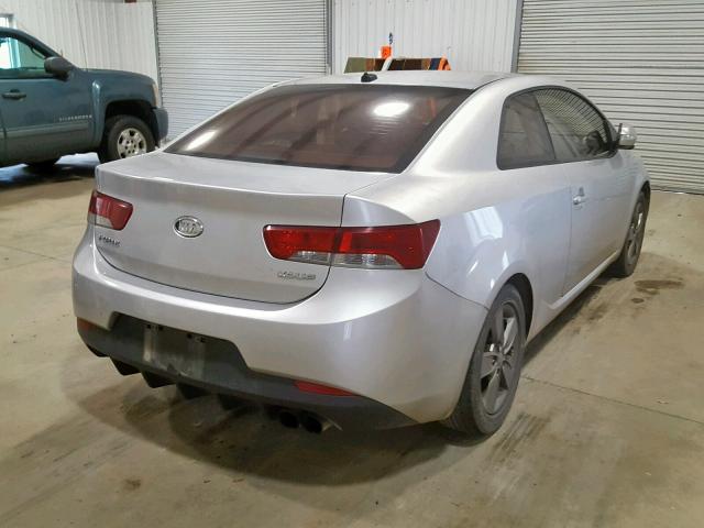 KNAFU6A26A5163352 - 2010 KIA FORTE EX SILVER photo 4