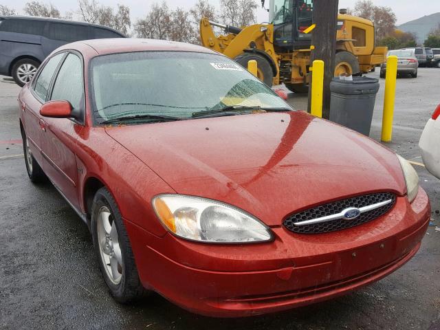 1FAFP5529YA176392 - 2000 FORD TAURUS SES MAROON photo 1