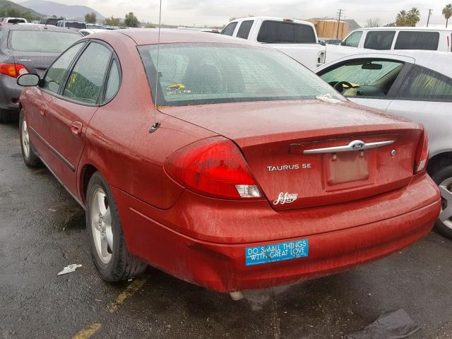 1FAFP5529YA176392 - 2000 FORD TAURUS SES MAROON photo 3