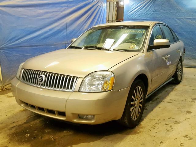 1MEHM43155G622688 - 2005 MERCURY MONTEGO PR BEIGE photo 2