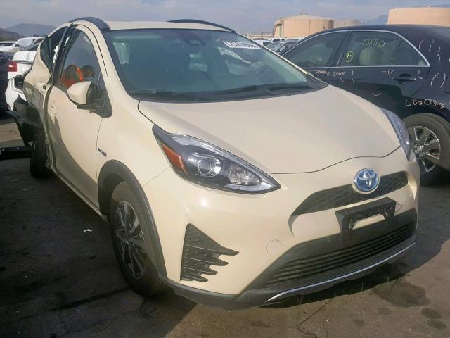 JTDKDTB31J1619319 - 2018 TOYOTA PRIUS C CREAM photo 1